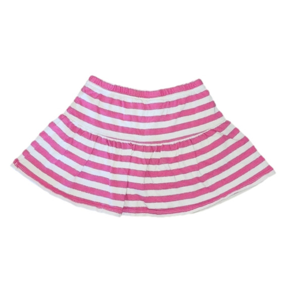 Jumping BEANS White and Pink with Silver Striped Skort - Picture 3 of 4